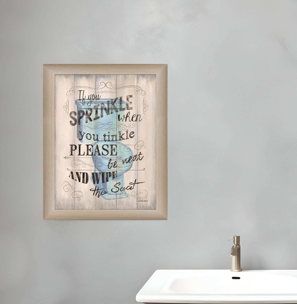 If You Sprinkle Brown Framed Print Wall Art - Homeroots - Flyclothing LLC