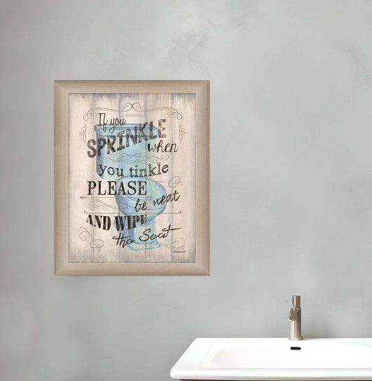 If You Sprinkle Brown Framed Print Wall Art - Homeroots - Flyclothing LLC