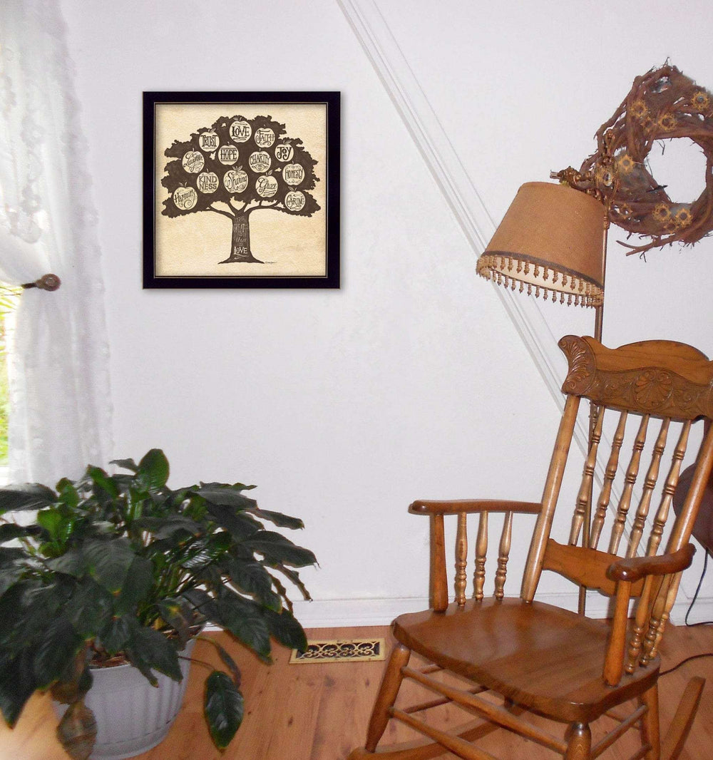 Family Attributes I Black Framed Print Wall Art - Homeroots - Flyclothing LLC