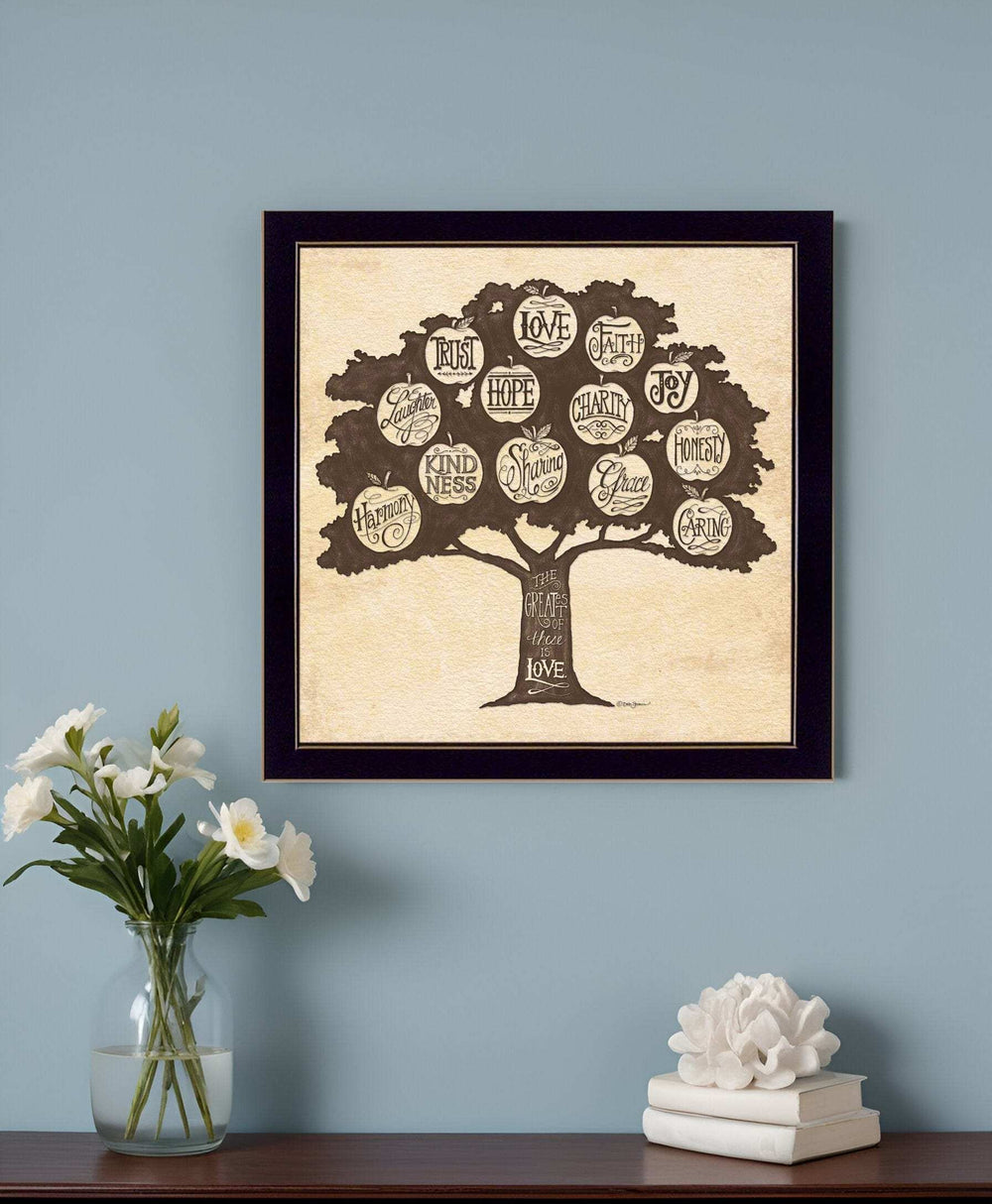 Family Attributes I Black Framed Print Wall Art - Homeroots - Flyclothing LLC