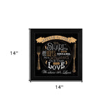 Around this Table Black Framed Print Wall Art - Homeroots - Flyclothing LLC