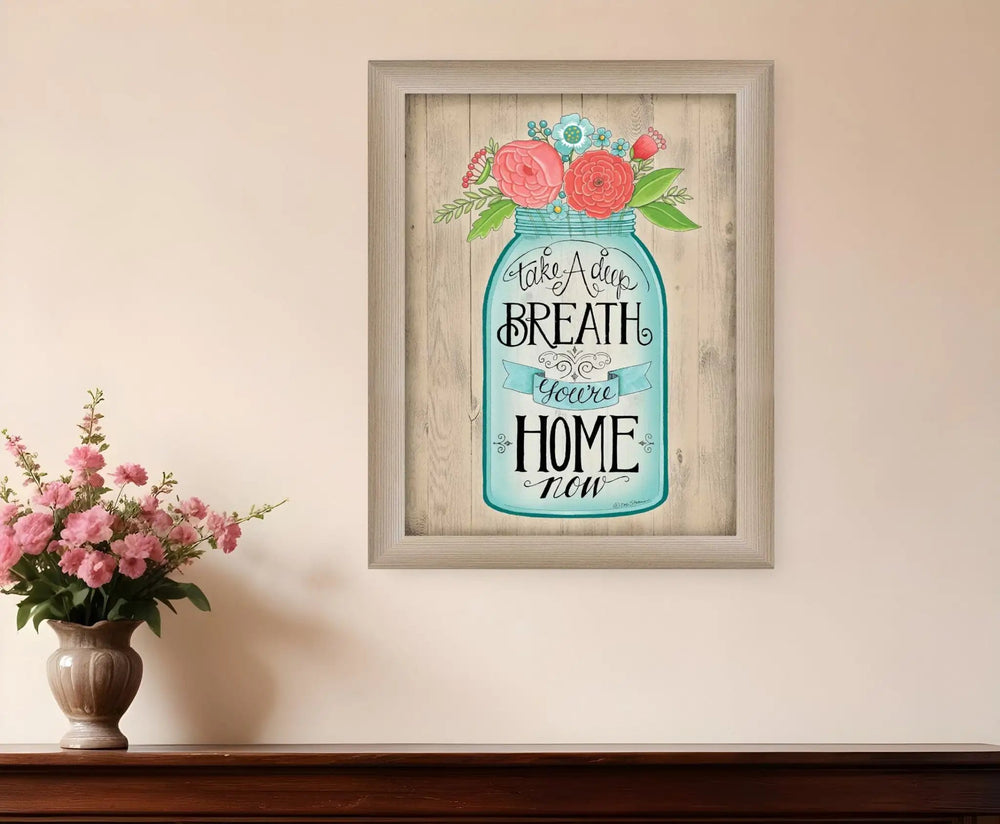 Youre Home Now Brown Framed Print Wall Art - Homeroots - Flyclothing LLC