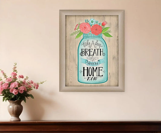 Youre Home Now Brown Framed Print Wall Art - Homeroots - Flyclothing LLC