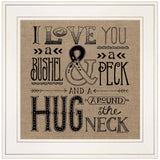 Hugs Around the Neck 1 White Framed Print Wall Art - Homeroots - Flyclothing LLC