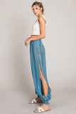 Cotton Bleu by Nu Label Striped Smocked Cover Up Pants - Trendsi - Flyclothing LLC
