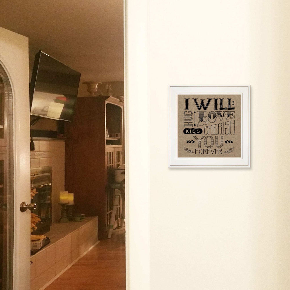 Forever 1 White Framed Print Wall Art - Homeroots - Flyclothing LLC