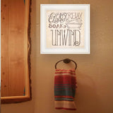 Soak and Relax 2 White Framed Print Bathroom Wall Art - Homeroots - Flyclothing LLC