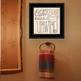 Soak and Relax 3 Black Framed Print Bathroom Wall Art - Homeroots - Flyclothing LLC
