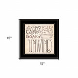 Soak and Relax 3 Black Framed Print Bathroom Wall Art - Homeroots - Flyclothing LLC