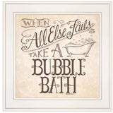 When All Else Fails 2 White Framed Print Bathroom Wall Art - Homeroots - Flyclothing LLC