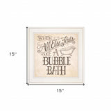 When All Else Fails 2 White Framed Print Bathroom Wall Art - Homeroots - Flyclothing LLC