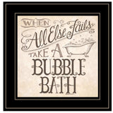 When All Else Fails 3 Black Framed Print Bathroom Wall Art - Homeroots - Flyclothing LLC