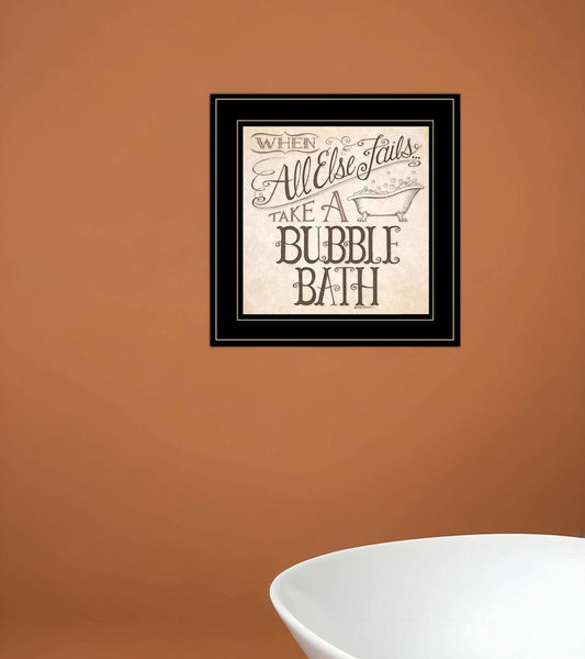 When All Else Fails 3 Black Framed Print Bathroom Wall Art - Homeroots - Flyclothing LLC