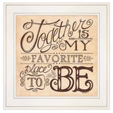 Together 2 White Framed Print Wall Art - Homeroots - Flyclothing LLC