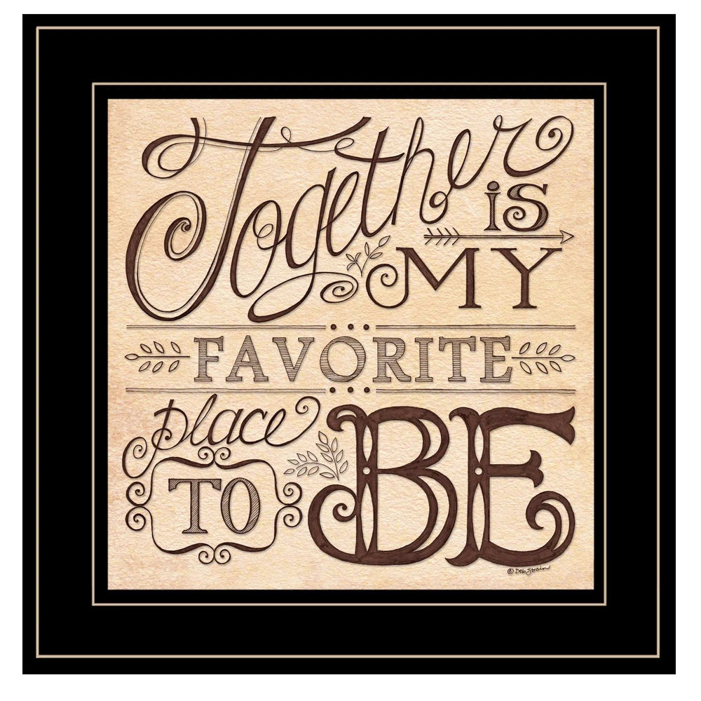 Together 3 Black Framed Print Wall Art - Homeroots - Flyclothing LLC