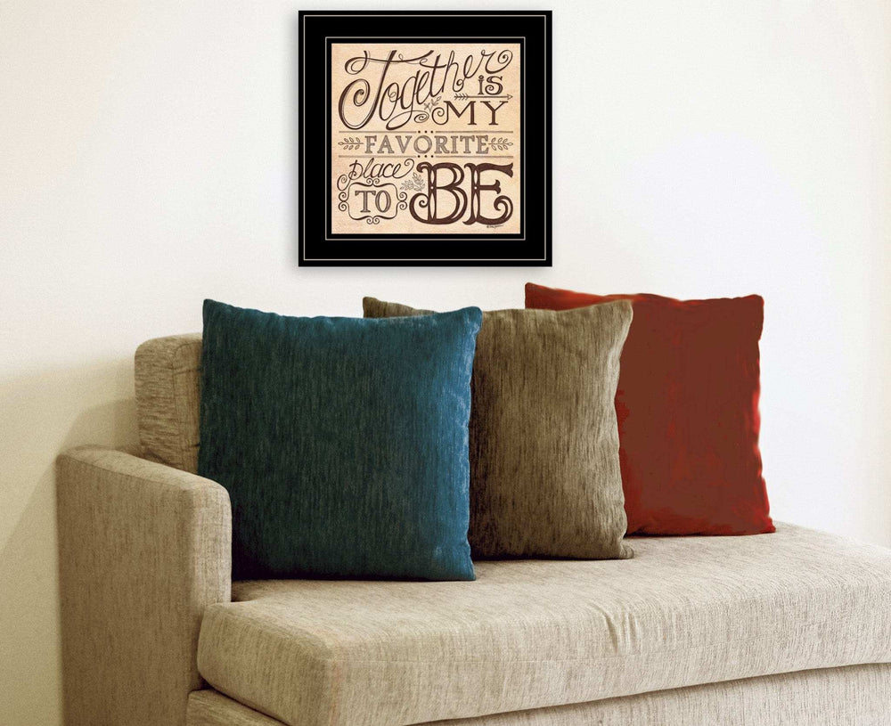 Together 3 Black Framed Print Wall Art - Homeroots - Flyclothing LLC