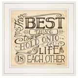 Each Other 2 White Framed Print Wall Art - Homeroots - Flyclothing LLC