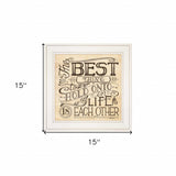 Each Other 2 White Framed Print Wall Art - Homeroots - Flyclothing LLC