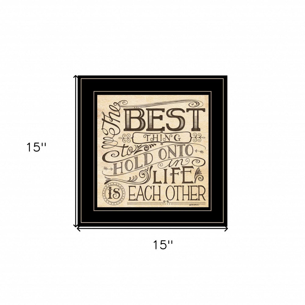 Each Other 3 Black Framed Print Wall Art - Homeroots - Flyclothing LLC