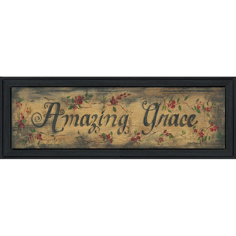 Amazing Grace 10 Black Framed Print Wall Art - Homeroots - Flyclothing LLC