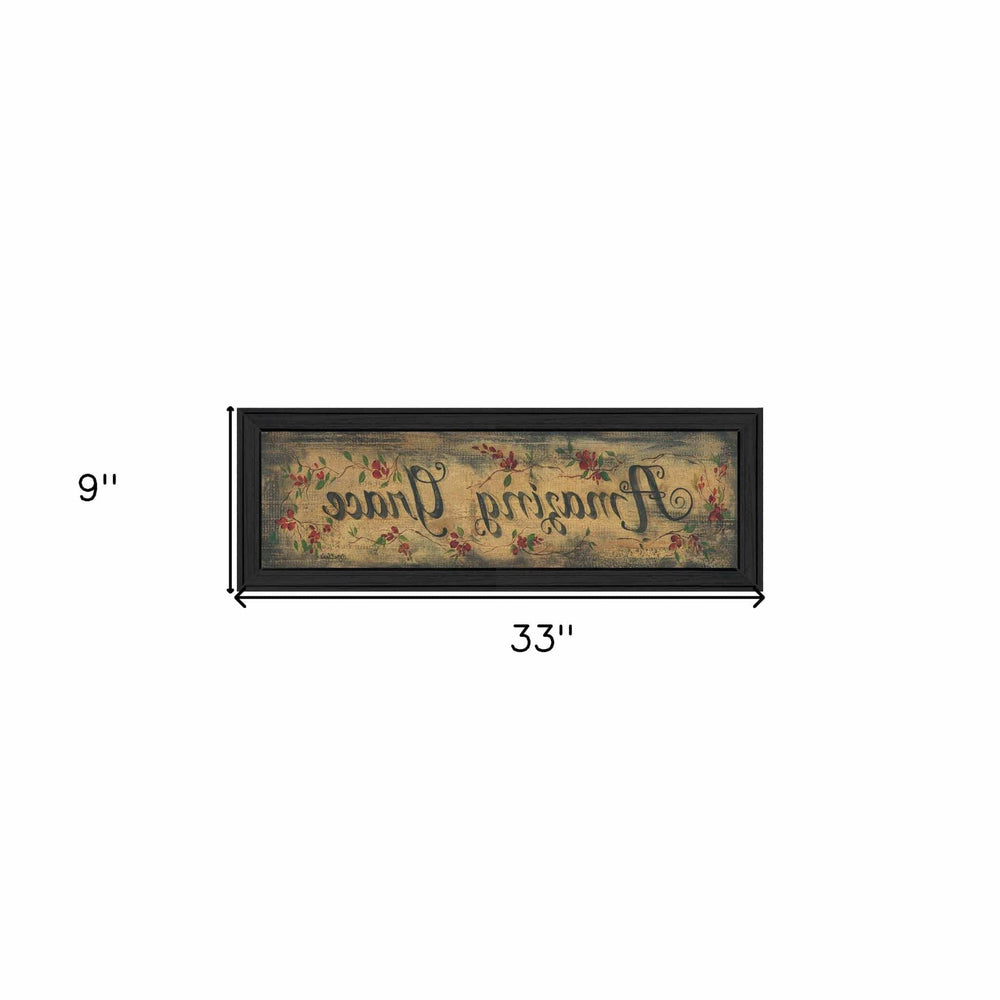 Amazing Grace 10 Black Framed Print Wall Art - Homeroots - Flyclothing LLC