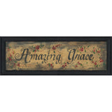 Amazing Grace Floral Black Framed Print Wall Art - Homeroots - Flyclothing LLC