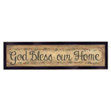God Bless Our Home 1 Black Framed Print Wall Art - Homeroots - Flyclothing LLC