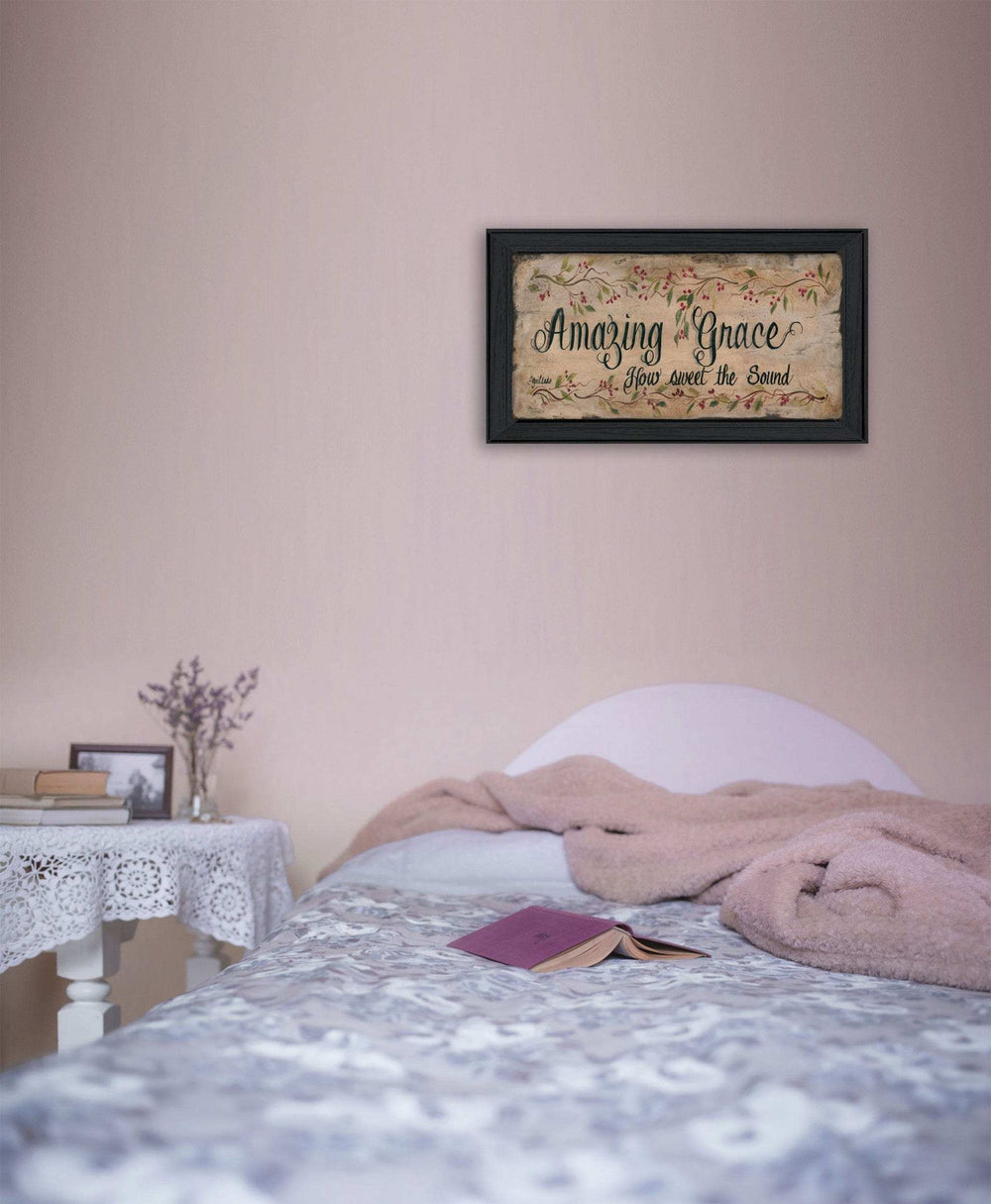 Amazing Grace 2 Black Framed Print Wall Art - Homeroots - Flyclothing LLC