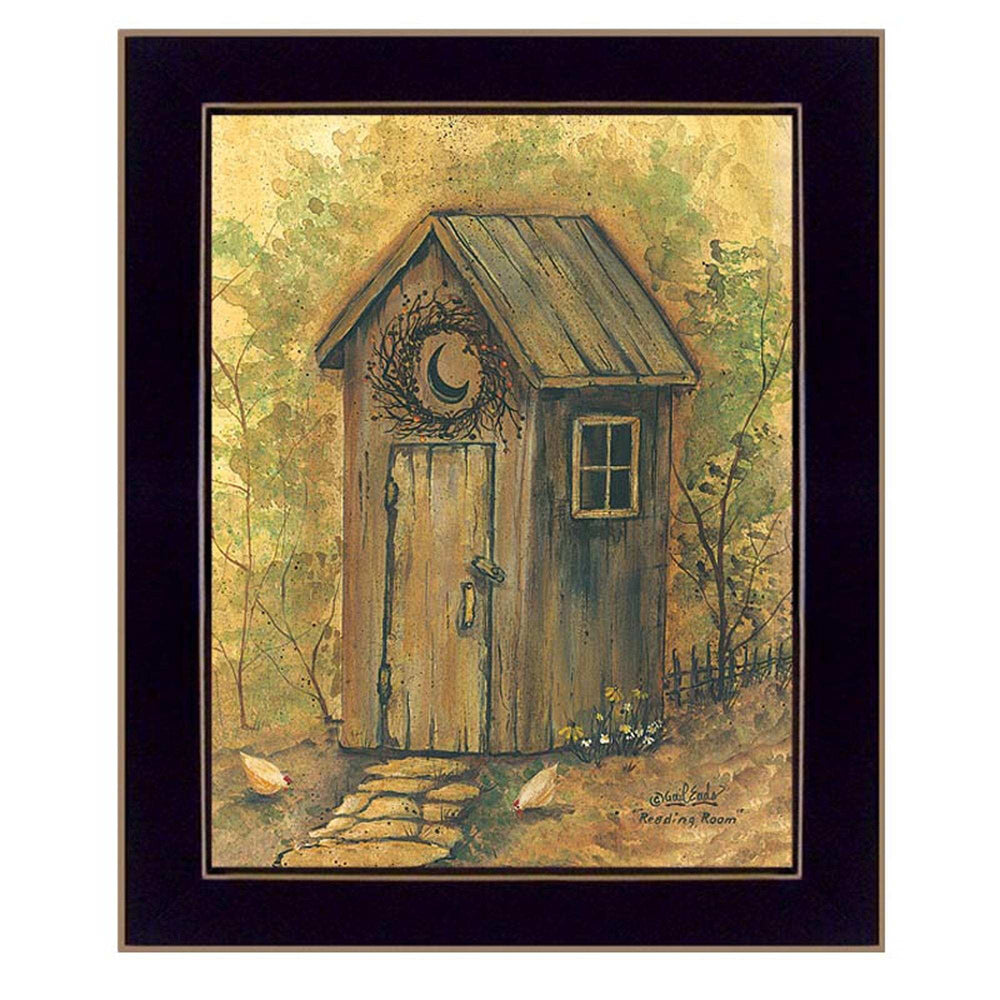 Reading Room 2 Black Framed Print Wall Art - Homeroots - Flyclothing LLC