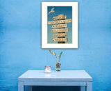 Beach Directional 2 White Framed Print Wall Art - Homeroots - Flyclothing LLC