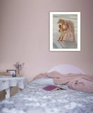 First Time on the Beach White Framed Print Wall Art - Homeroots - Flyclothing LLC