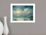 Moon Glow 1 White Framed Print Wall Art - Homeroots - Flyclothing LLC