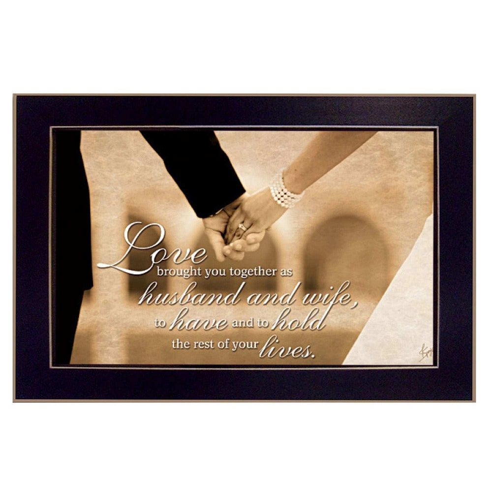 To Have and To Hold 3 Black Framed Print Wall Art - Homeroots - Flyclothing LLC