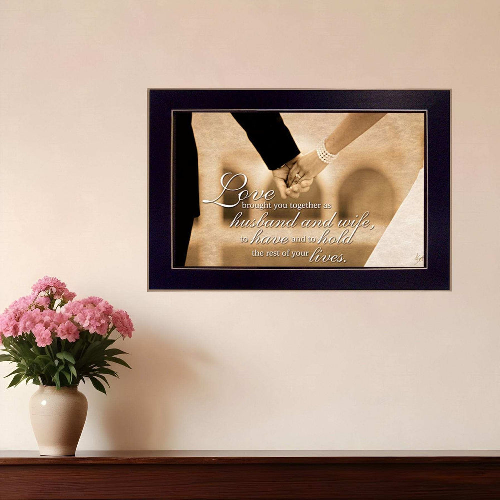 To Have and To Hold 3 Black Framed Print Wall Art - Homeroots - Flyclothing LLC