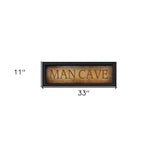 Man Cave 2 Black Framed Print Wall Art - Homeroots - Flyclothing LLC