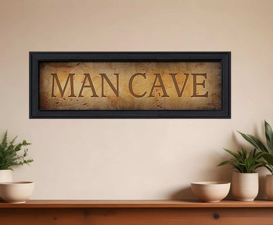 Man Cave 2 Black Framed Print Wall Art - Homeroots - Flyclothing LLC