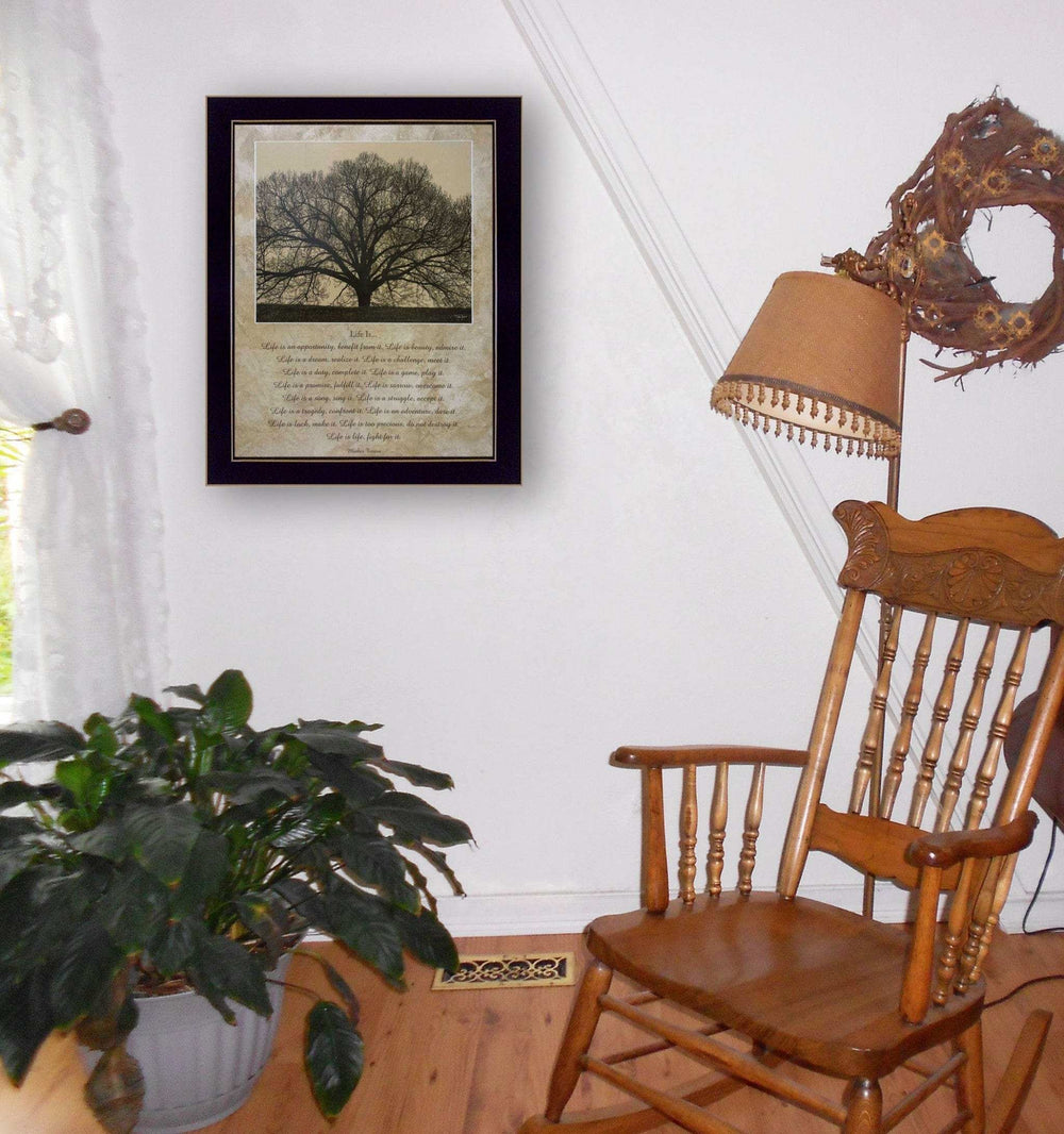 Life Is 10 Black Framed Print Wall Art - Homeroots - Flyclothing LLC