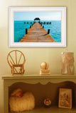 Pier White Framed Print Wall Art - Homeroots - Flyclothing LLC