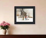 The Joy of Snow 1 Black Framed Print Wall Art - Homeroots - Flyclothing LLC