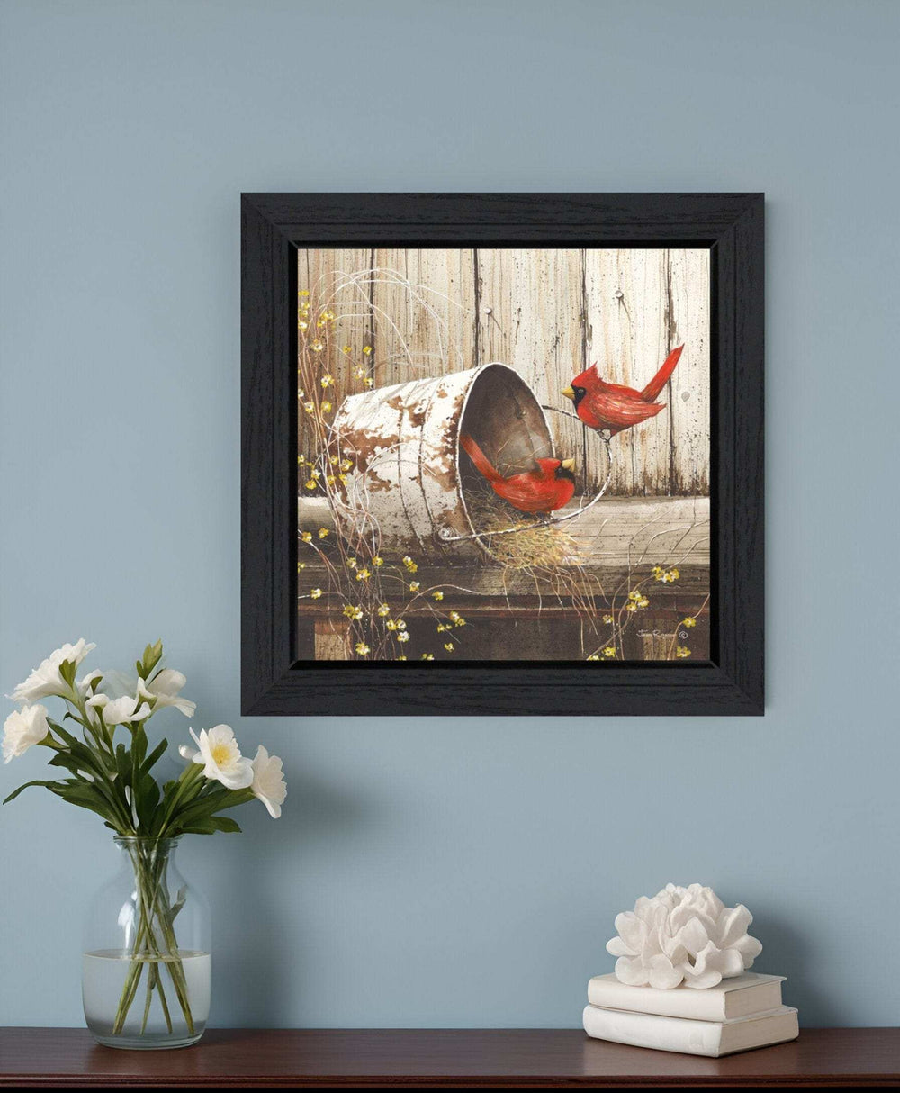 Playing Around 1 Black Framed Print Wall Art - Homeroots - Flyclothing LLC