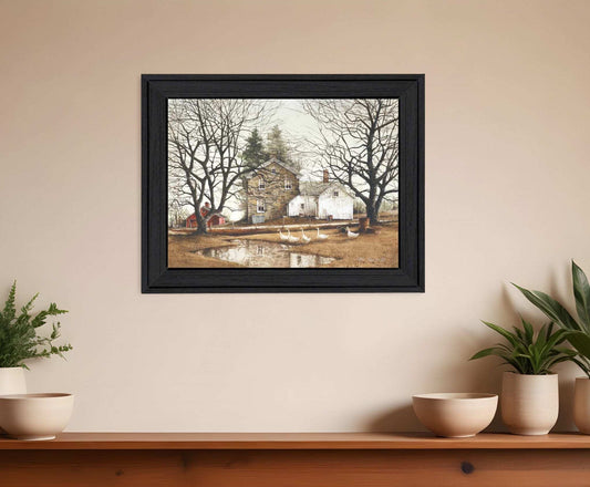 Cold Swim Black Framed Print Wall Art - Homeroots - Flyclothing LLC