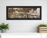 Winter Black Framed Print Wall Art - Homeroots - Flyclothing LLC