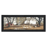 Puddle Jumpers 1 Black Framed Print Wall Art - Homeroots - Flyclothing LLC
