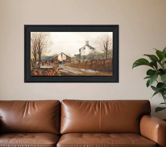 Autumns Bounty Black Framed Print Wall Art - Homeroots - Flyclothing LLC