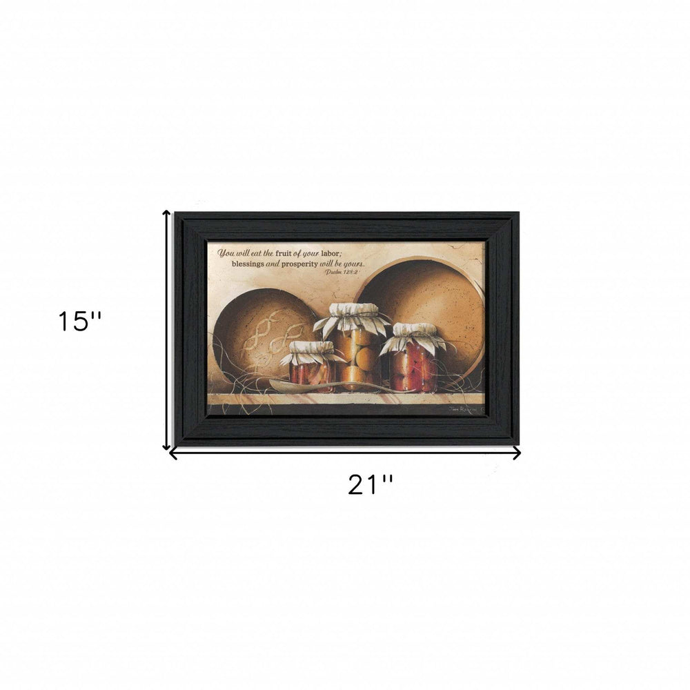 Blessings and Prosperity 1 Black Framed Print Wall Art - Homeroots - Flyclothing LLC