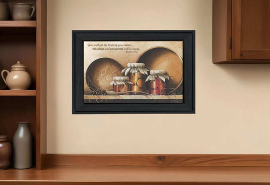 Blessings and Prosperity 1 Black Framed Print Wall Art - Homeroots - Flyclothing LLC