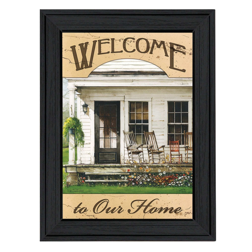 Welcome to Our Home 1 Black Framed Print Wall Art - Homeroots - Flyclothing LLC