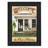 Welcome to Our Home 1 Black Framed Print Wall Art - Homeroots - Flyclothing LLC