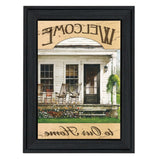 Welcome to Our Home 1 Black Framed Print Wall Art - Homeroots - Flyclothing LLC