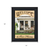 Welcome to Our Home 1 Black Framed Print Wall Art - Homeroots - Flyclothing LLC